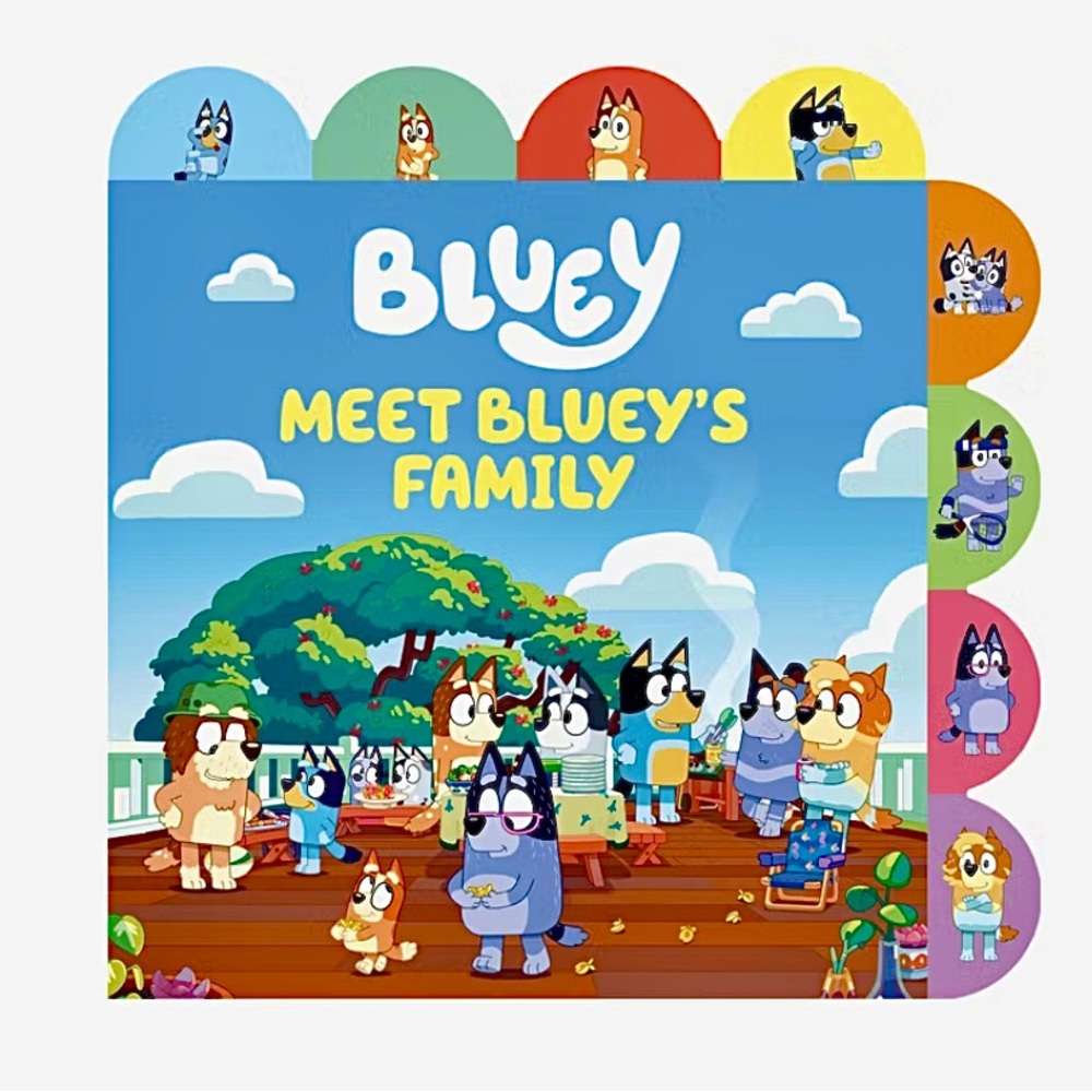 Meet Bluey’s Family-tabbed board book NEW